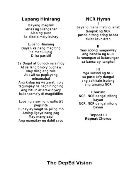 malabon division hymn lyrics|SDO MALABON CITY .